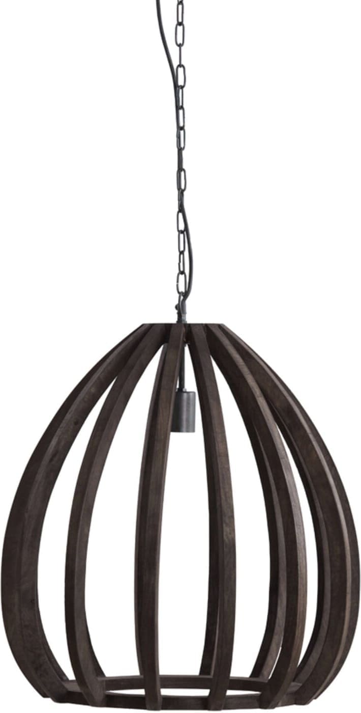 Hanglamp Barsia - Hout Donker Bruin Light & Living Hanglamp 2975390