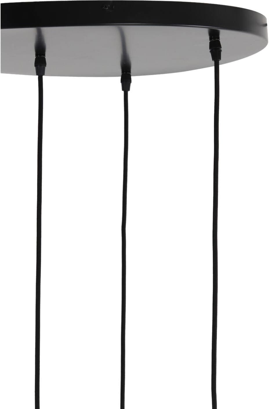 Hanglamp Lekar - Antiek Brons+smoke Glas Light & Living Hanglamp 2949084