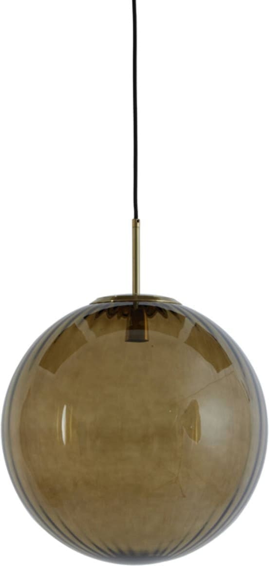 Hanglamp Magdala - Glas Bruin+goud Light & Living Hanglamp 2957382