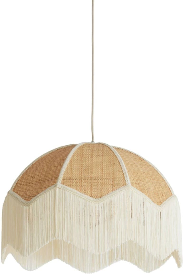 Hanglamp Malacia - Raffia Naturel+crème Light & Living Hanglamp 2986382