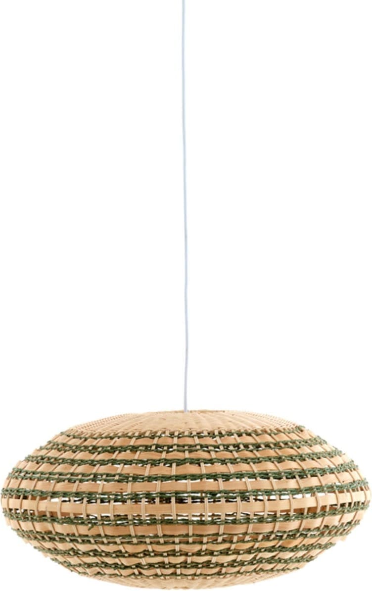 Hanglamp Tawela - Rotan Naturel+groen Light & Living Hanglamp 2987076