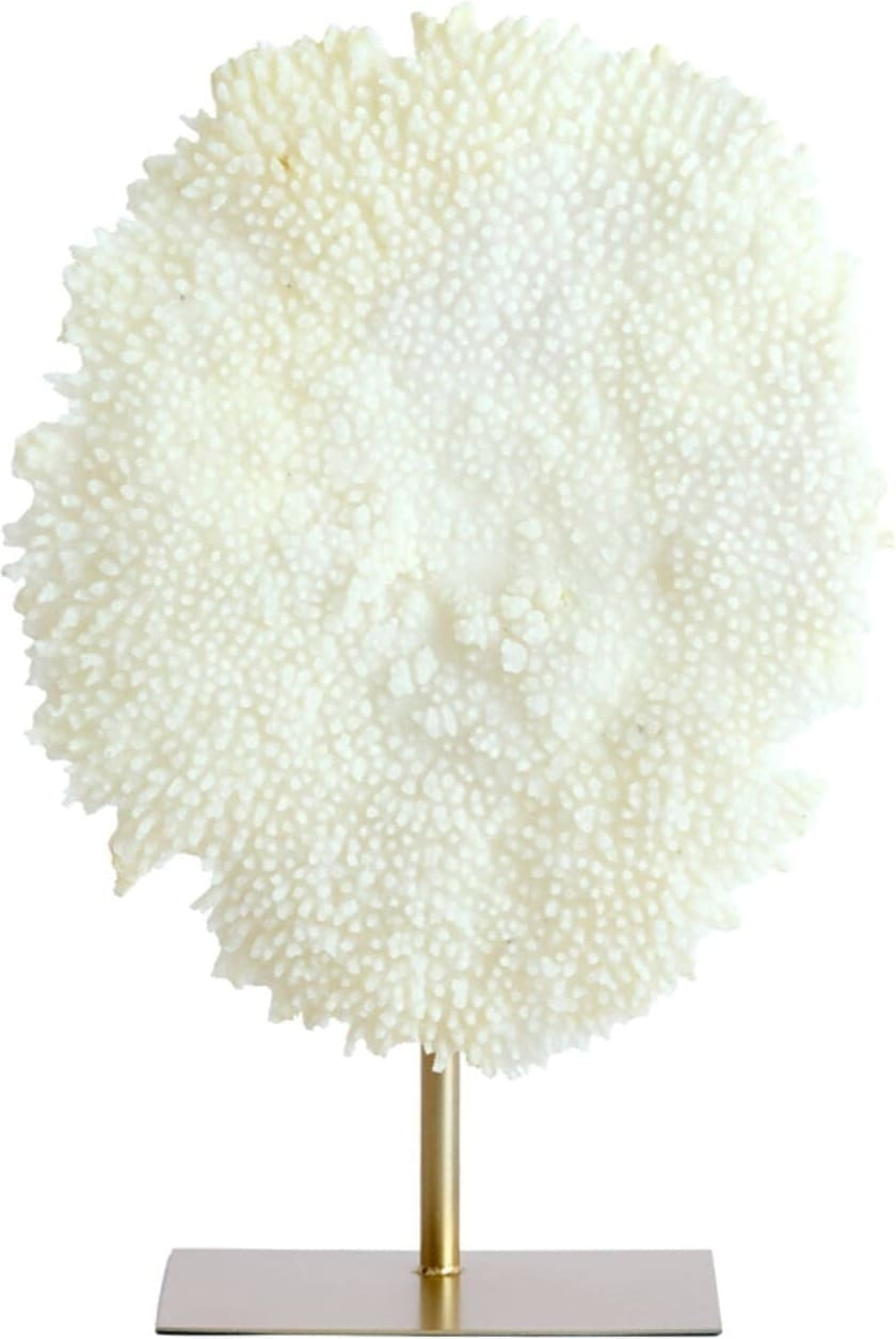 Ornament Coral - Crème+antiek Brons Light & Living Beeld 7607790