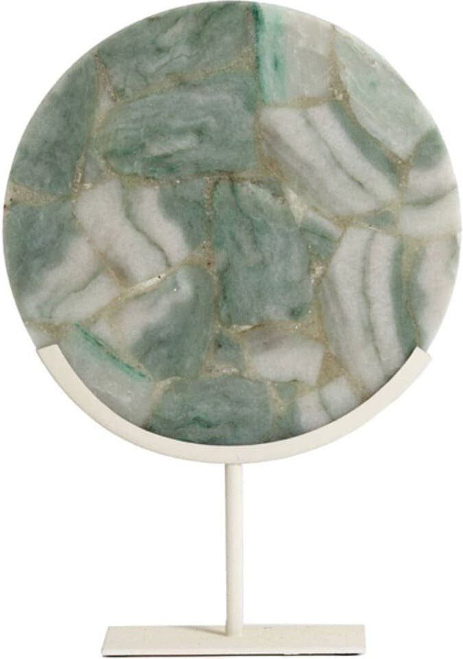 Ornament Gouya - Groen Agaat+crème Light & Living Beeld 7417381