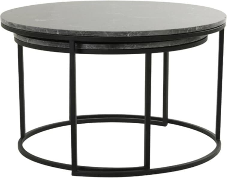 Salontafel Alfio - Bruin Mrmr+zwart Light & Living Salontafel 6768661