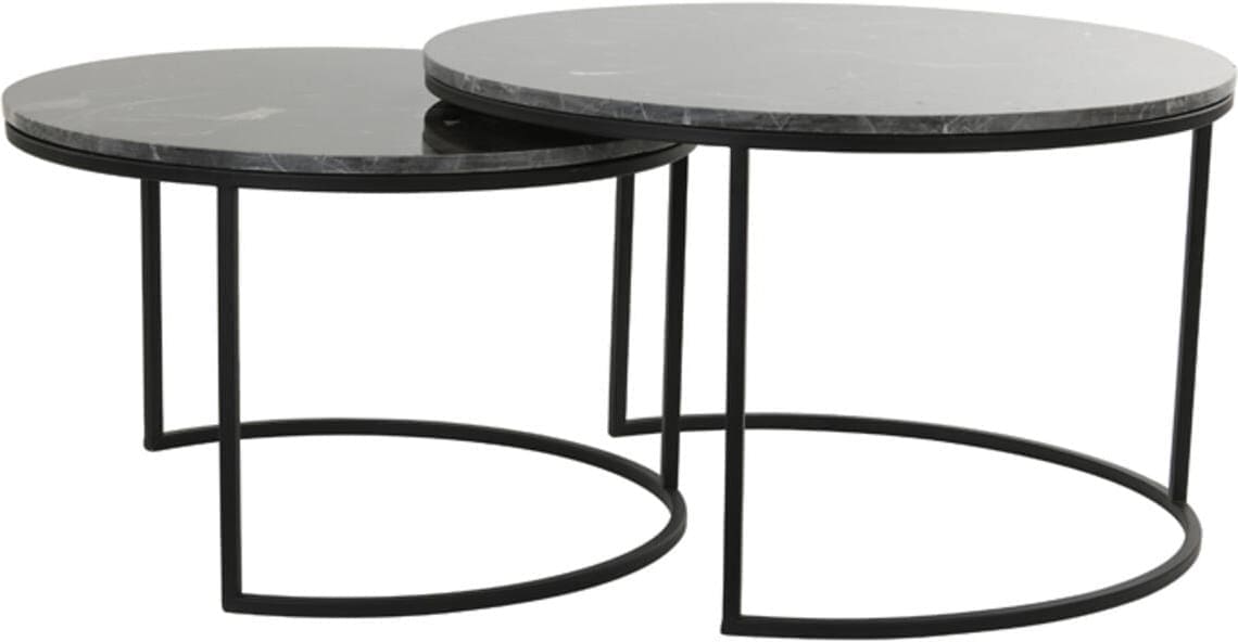 Salontafel Alfio - Bruin Mrmr+zwart Light & Living Salontafel 6768661