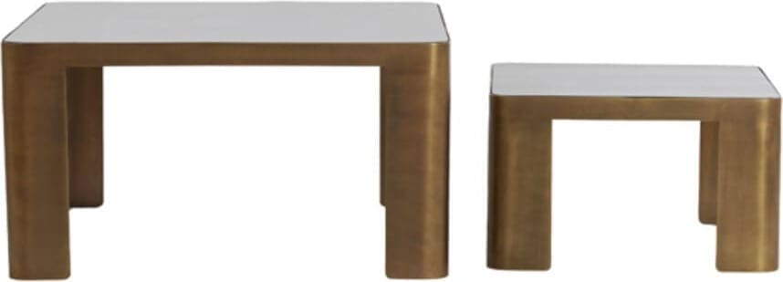 Salontafel Oxe - Ant. Br+smoke Glas Light & Living Salontafel 5503565