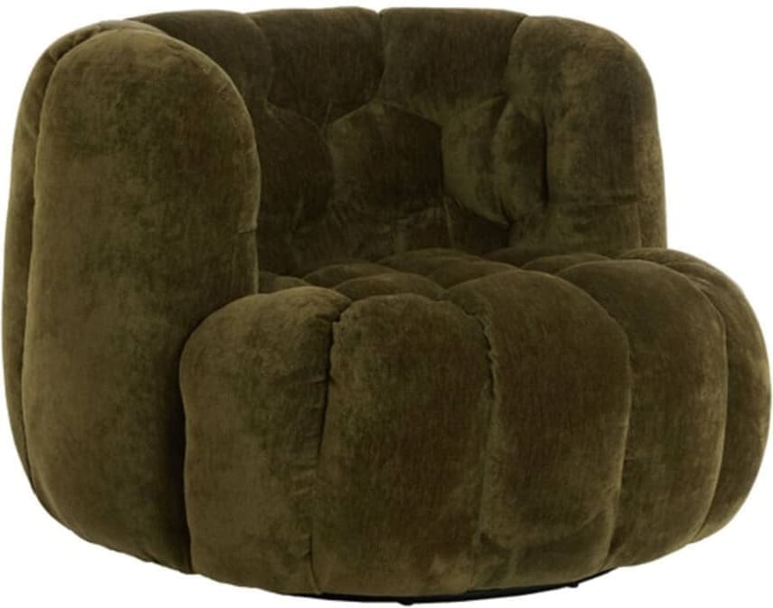 Stoel Amara - Velvet Olijf Groen Light & Living Eetkamerstoel 5508669