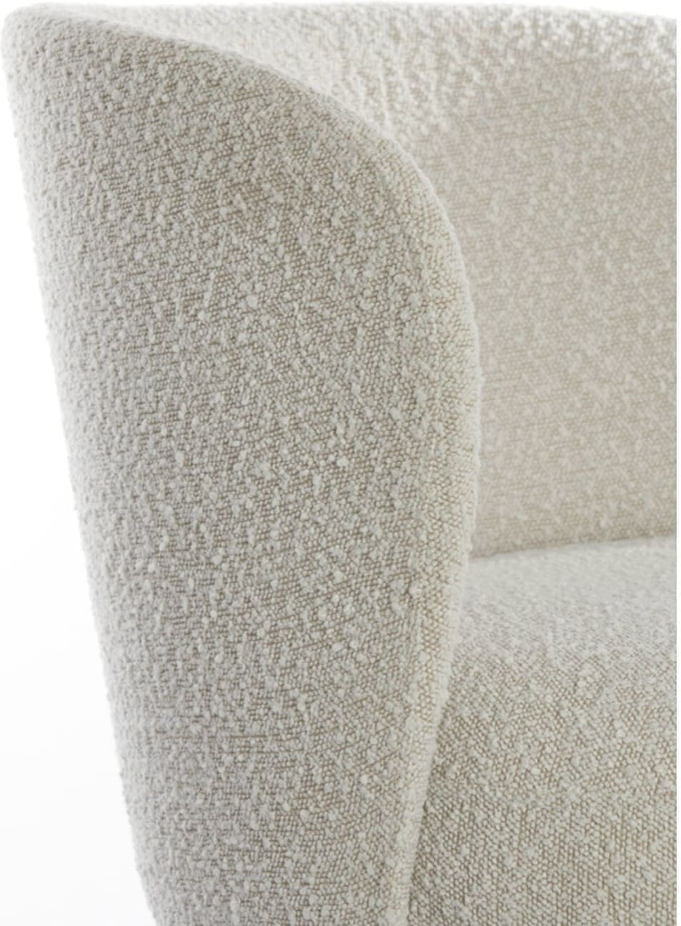 Stoel Dieyda - Bouclé Crème-zwart Light & Living Eetkamerstoel 6787082