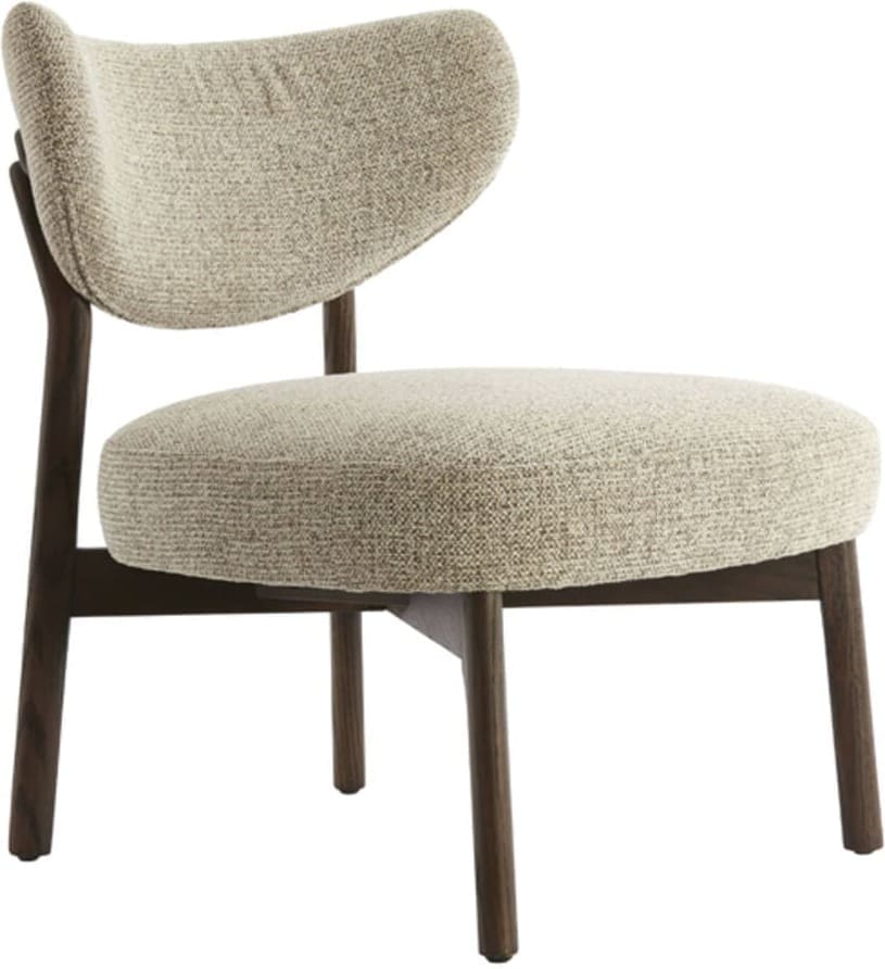 Stoel Utsira - Hout Donker Bruin+crème-bruin Light & Living Eetkamerstoel 5518282