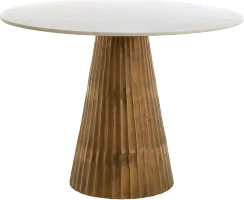 Tafel Leyda - Marmer Wit-antiek Brons Light & Living 6779529