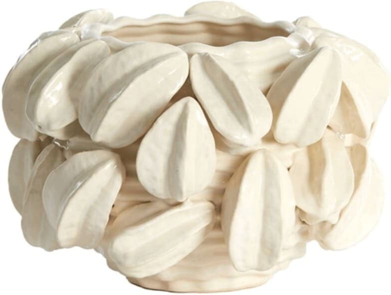 Vaas Carambola - Keramiek Crème Light & Living Vaas 5878843