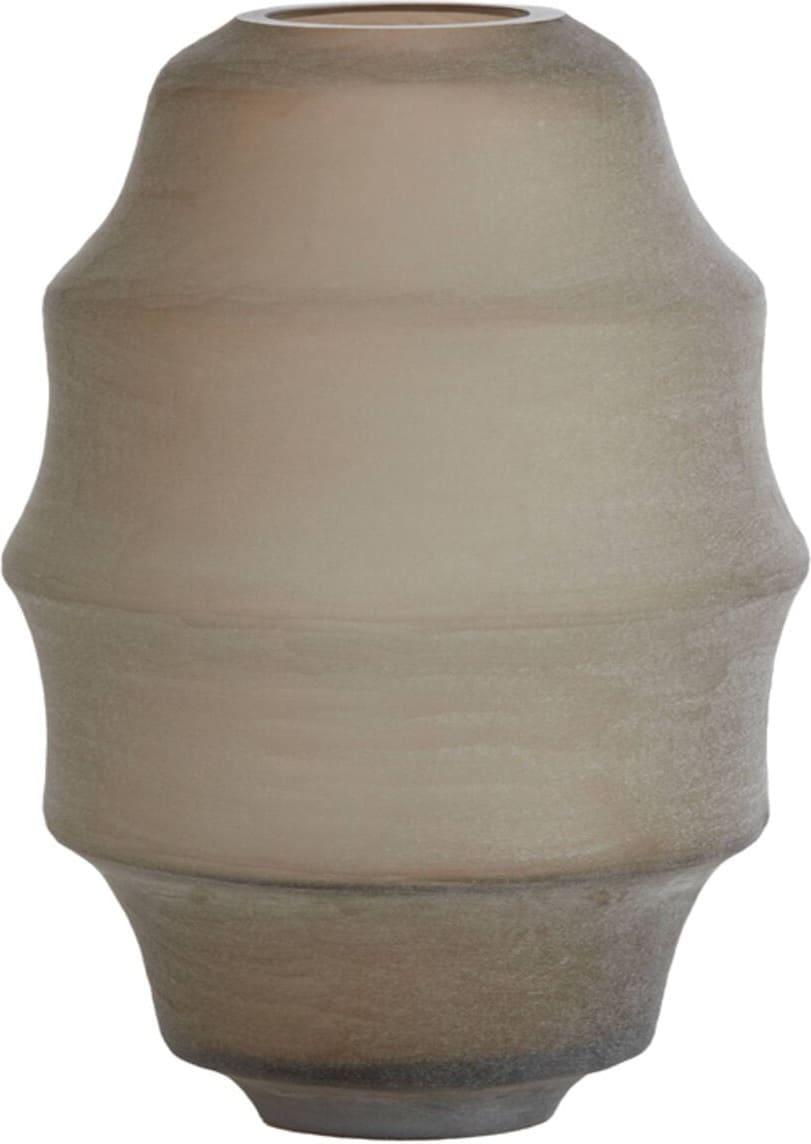 Vaas Nayoro - Glas Mat Licht Bruin Light & Living Vaas 5711382