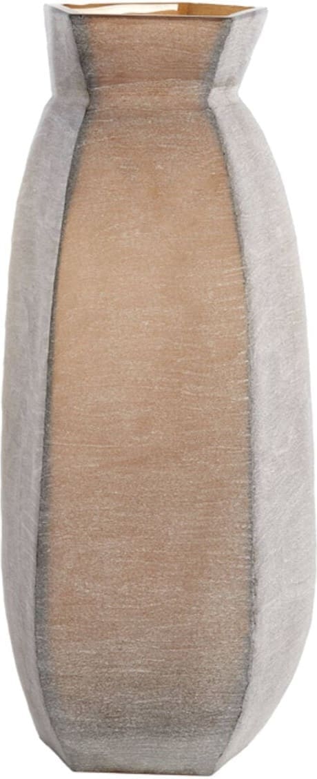 Vaas Veliko - Glas Donker Bruin Light & Living Vaas 5720384