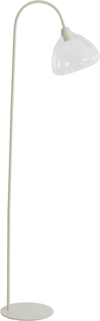 Vloerlamp Bisho - Glas Helder+crème Light & Living Vloerlamp 8056943