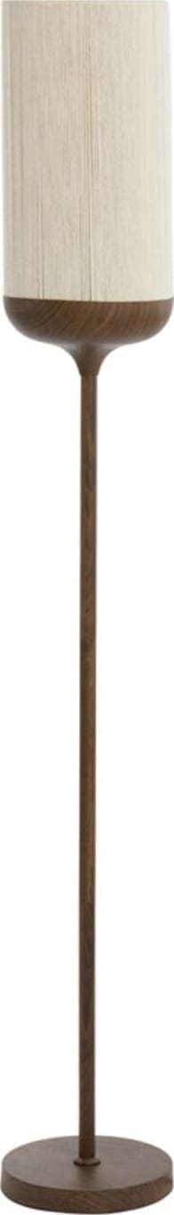 Vloerlamp Dania - Hout Print D Bruin+touw Crème Light & Living Vloerlamp 1738152