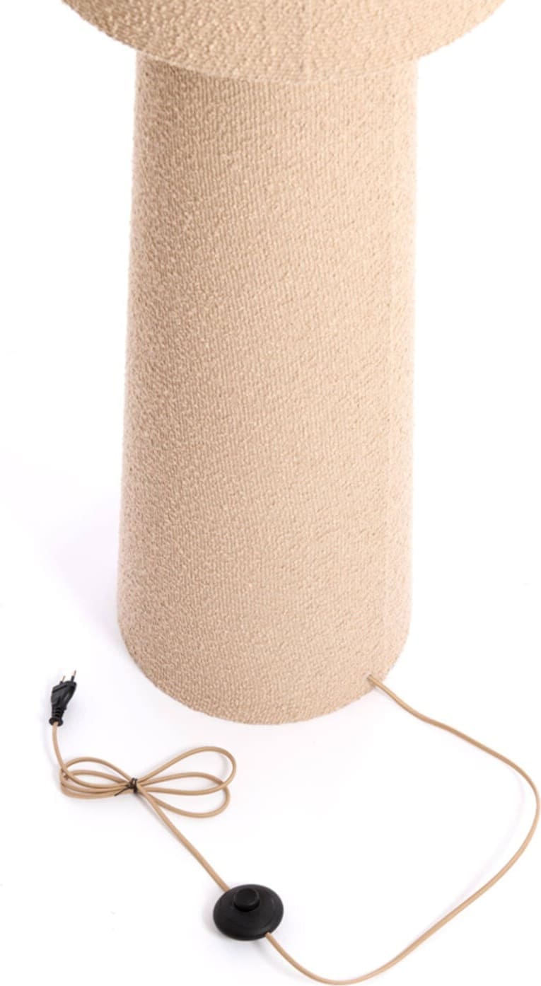 Vloerlamp Mikkel - Bouclé Zand Light & Living Vloerlamp 1886182