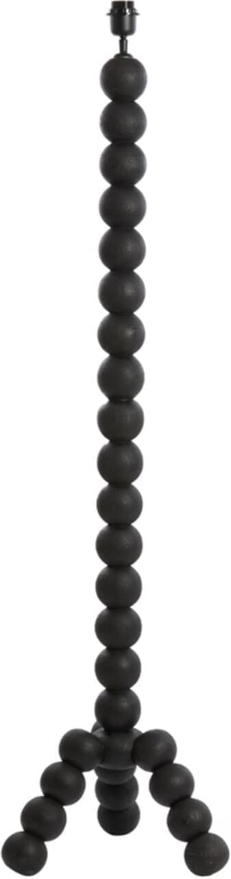 Vloerlamp Veglio - Hout Mat Zwart Light & Living Vloerlamp 8216912