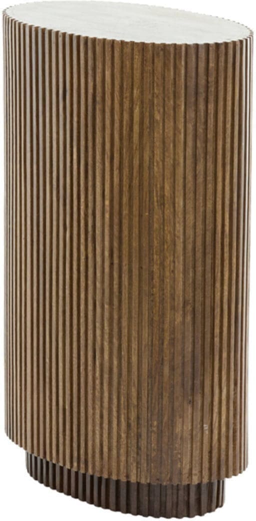 Zuil Dumosi - Hout Donker Bruin Light & Living Bijzettafel 5518783