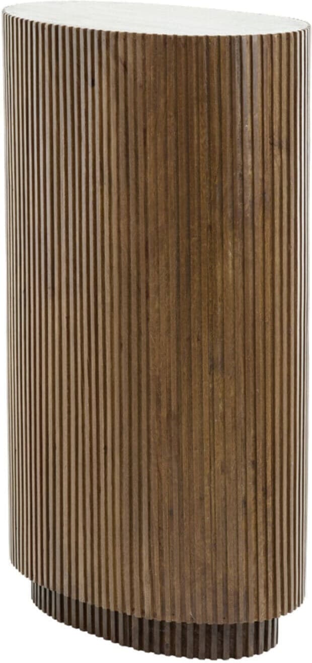 Zuil Dumosi - Hout Donker Bruin Light & Living Bijzettafel 5518883
