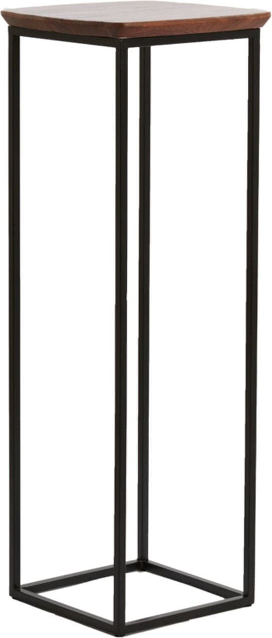 Zuil Quenza - Acacia Hout Bruin+zwrt Light & Living Bijzettafel 6797584