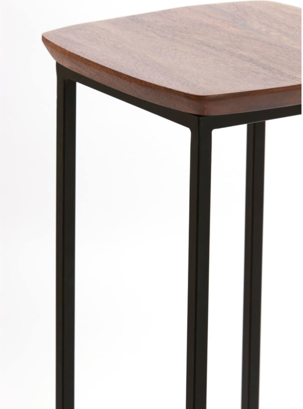 Zuil Quenza - Acacia Hout Bruin+zwrt Light & Living Bijzettafel 6797584