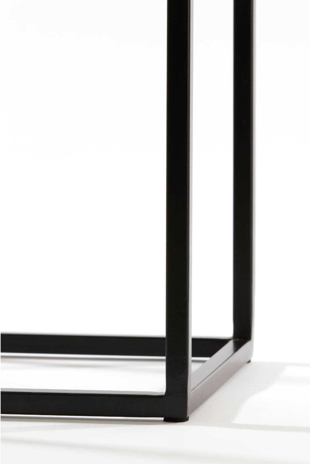 Zuil Quenza - Acacia Hout Bruin+zwrt Light & Living Bijzettafel 6797584