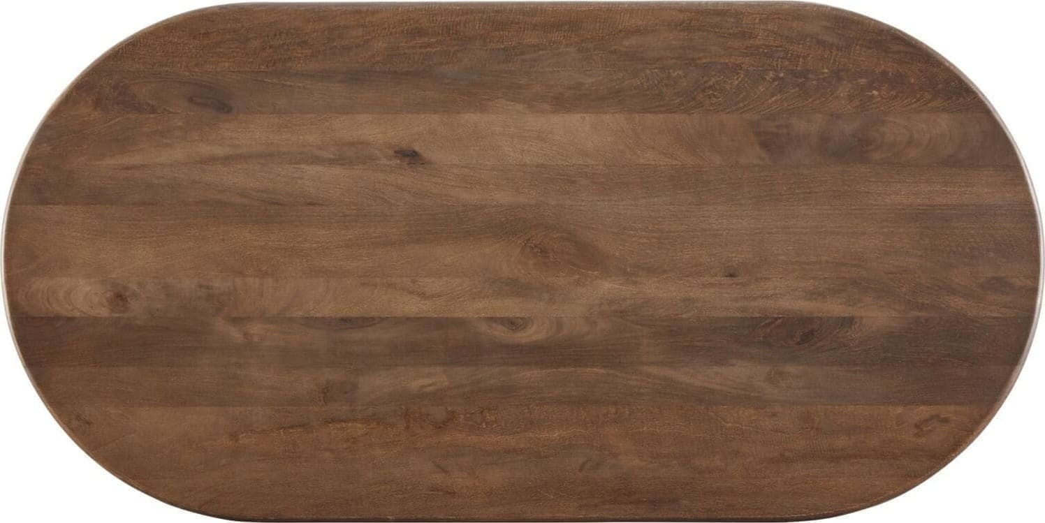 Profijt Meubel Eettafel Aseri 180x90 cm Deens ovaal Bruin|Naturel Eettafel