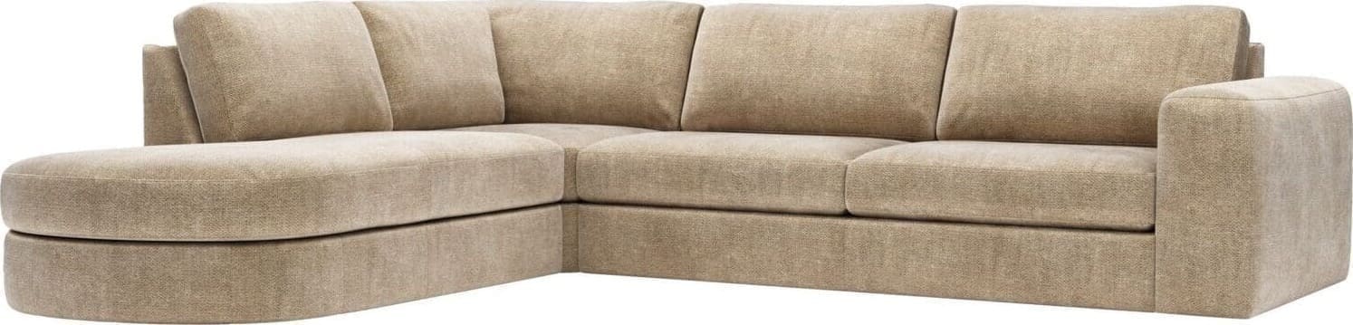 Profijt Meubel Hoekbank links Azara bruin basic comfort Bruin Hoekbank