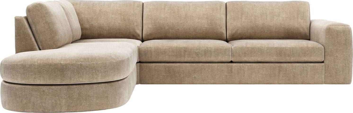 Profijt Meubel Hoekbank links Azara bruin basic comfort Bruin Hoekbank
