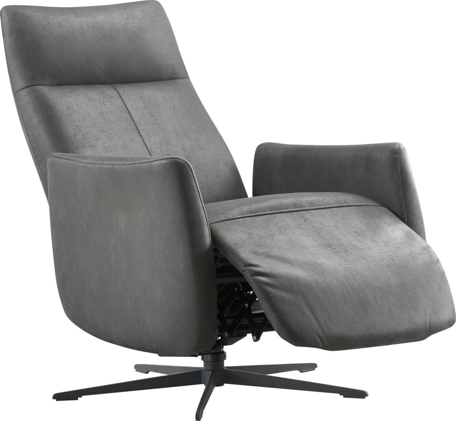Pronto Wonen Relaxfauteuil Lanciare antraciet Antraciet Fauteuil