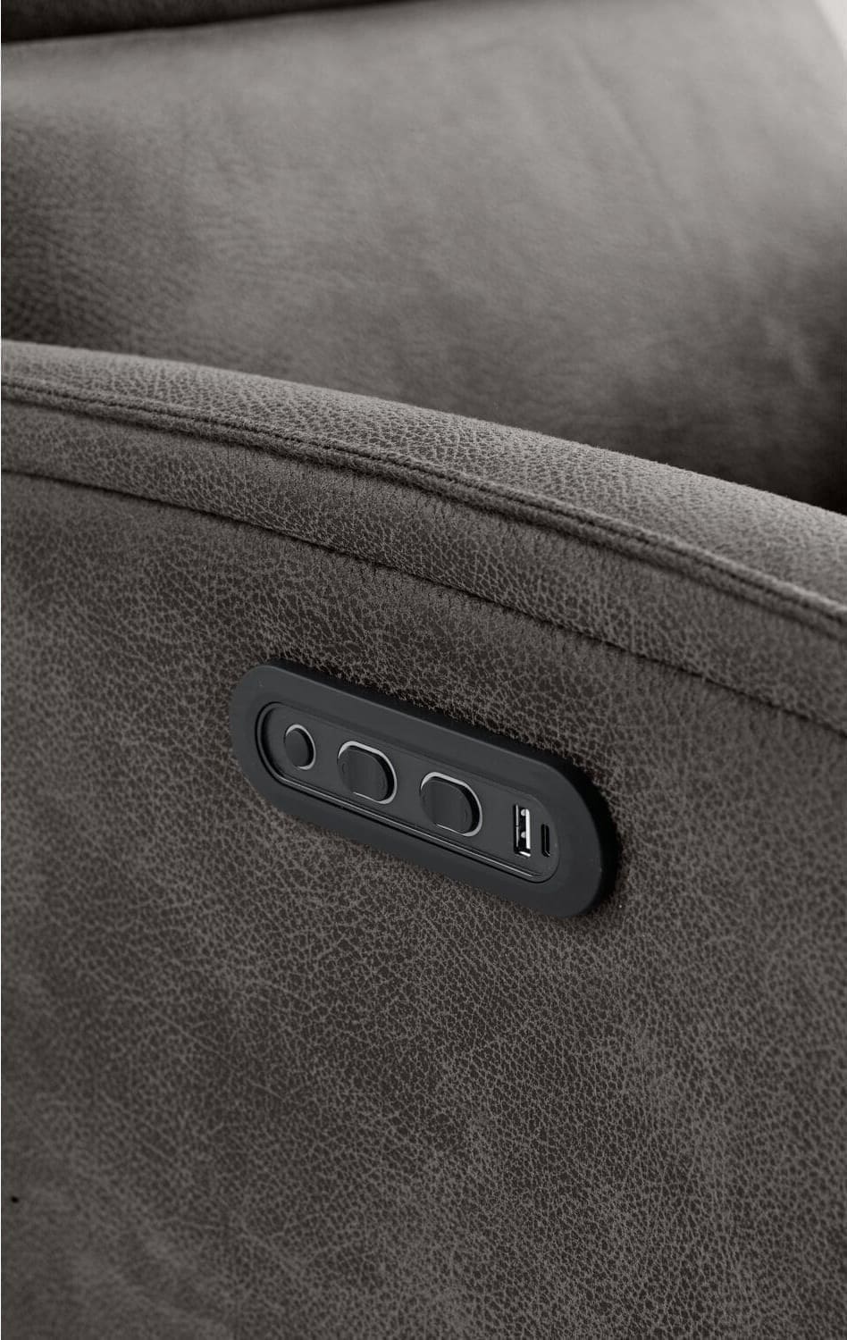 Pronto Wonen Relaxfauteuil Volgere elektrisch grijs Grijs Fauteuil