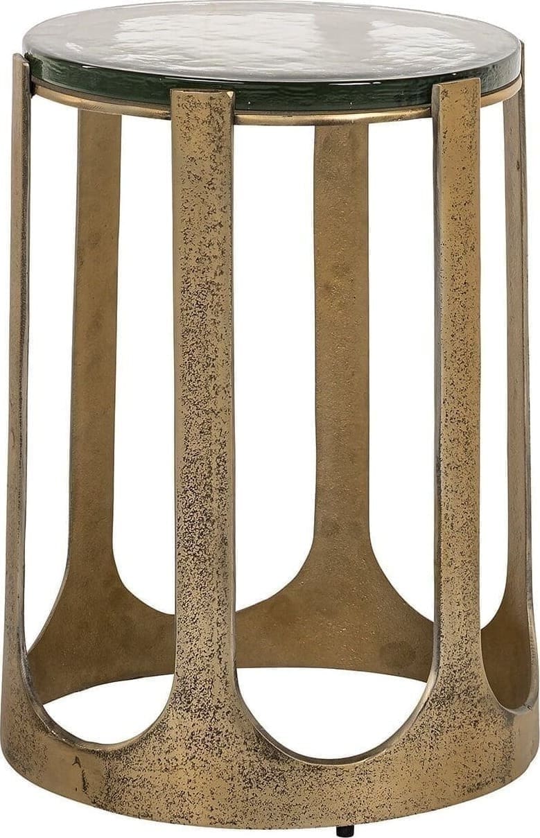 Richmond Interiors Bijzettafel Rixo Goud Bijzettafel