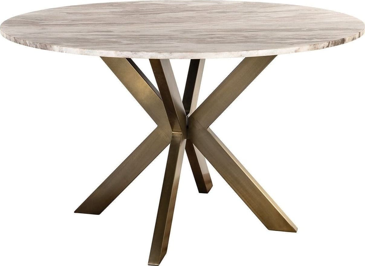 Richmond Interiors Eettafel Bottega 140Ø Wit Eettafel