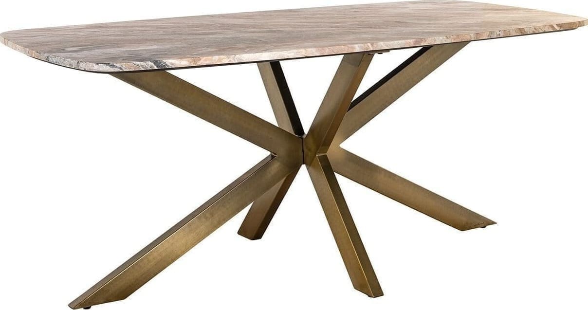 Richmond Interiors Eettafel Bottega 190 deens ovaal Wit Eettafel