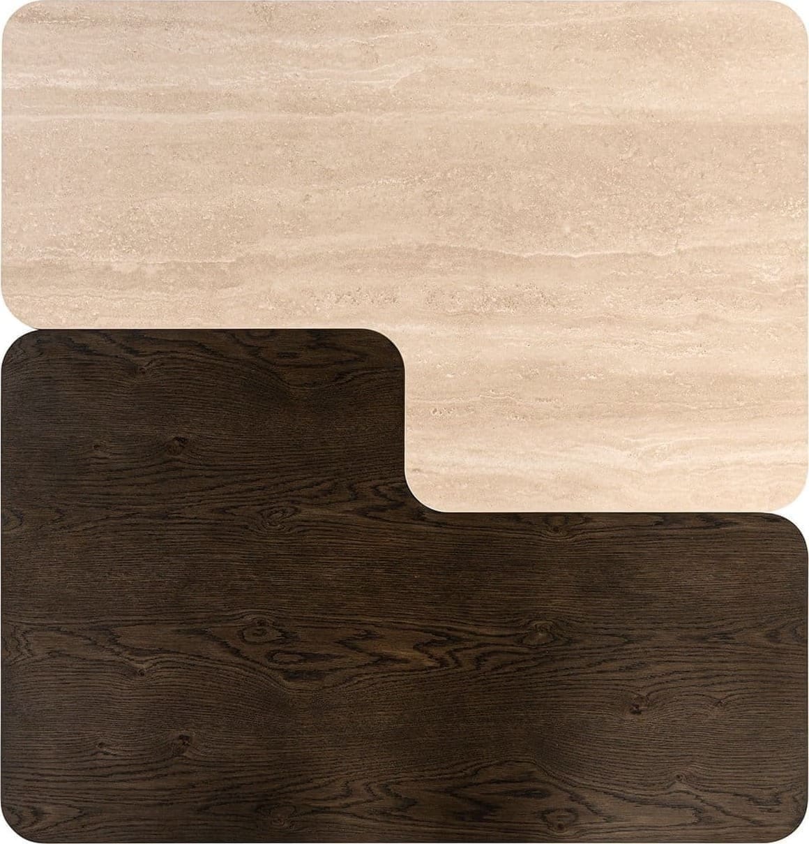 Richmond Interiors Salontafel Nando set van 2 Bruin Salontafel