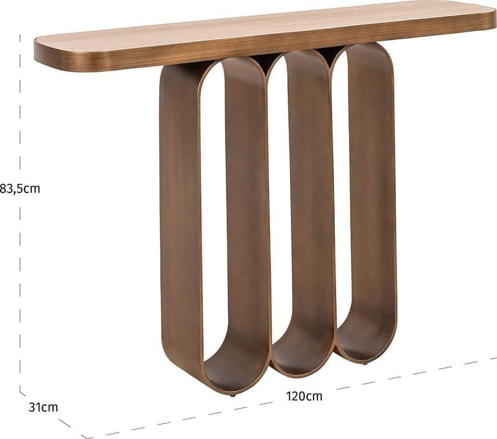 Richmond Interiors Wandtafel Locarno Goud Wandtafel