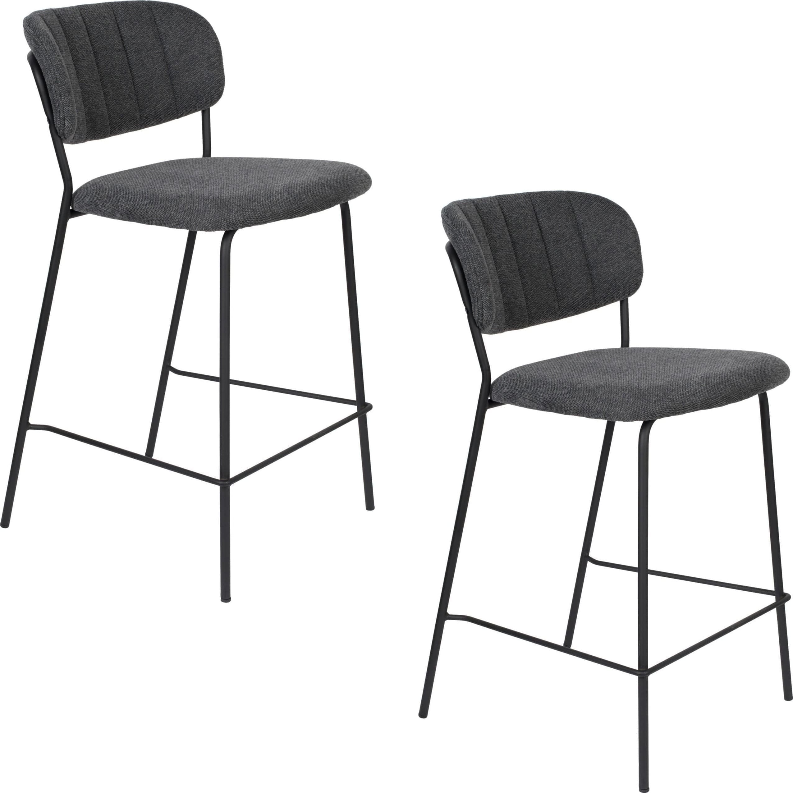 Barstoel Jolien - Black/Dark Grey - Afbeelding 28