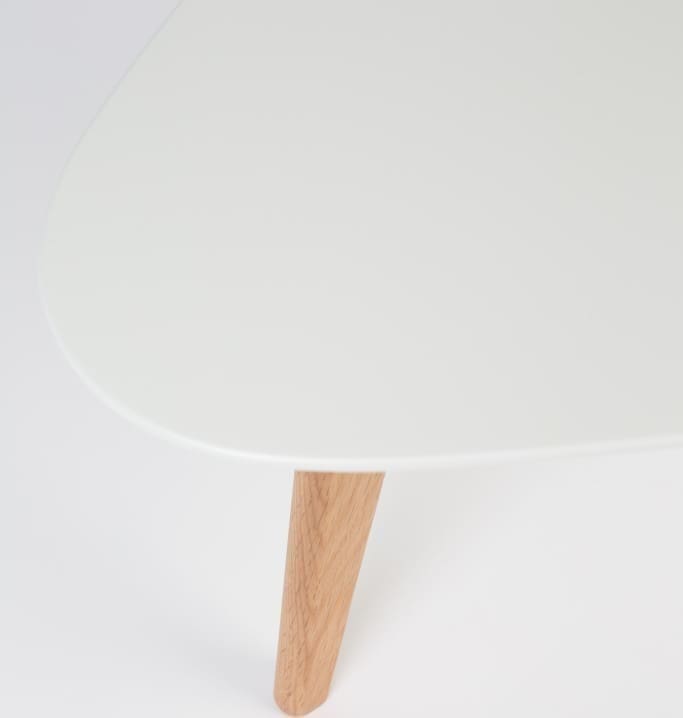 Bijzettafel Drop Set Of 2 White Label Living ZVR2300068