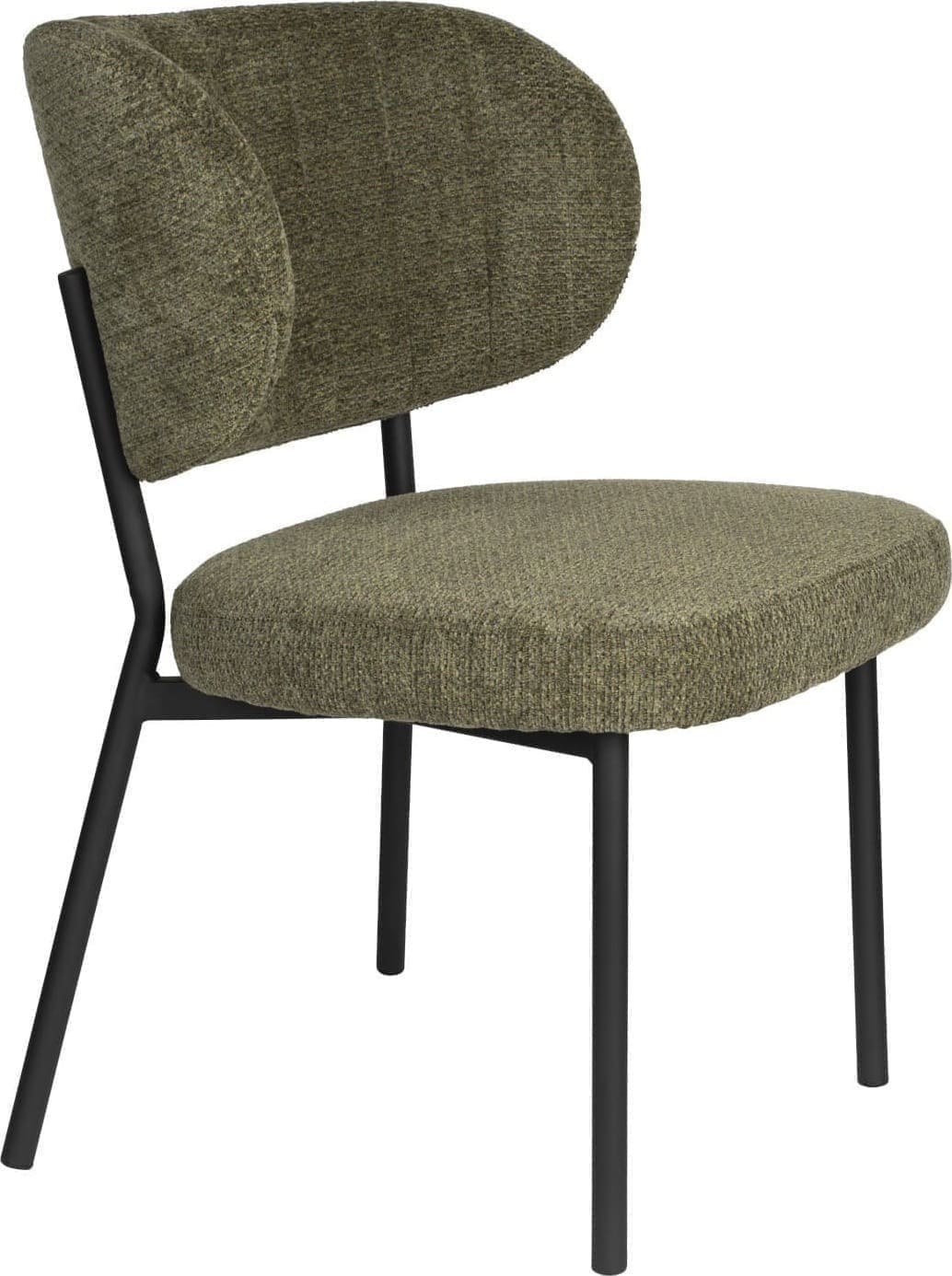 Eetkamerstoel Sanne Green Grey White Label Living ZVR1100548