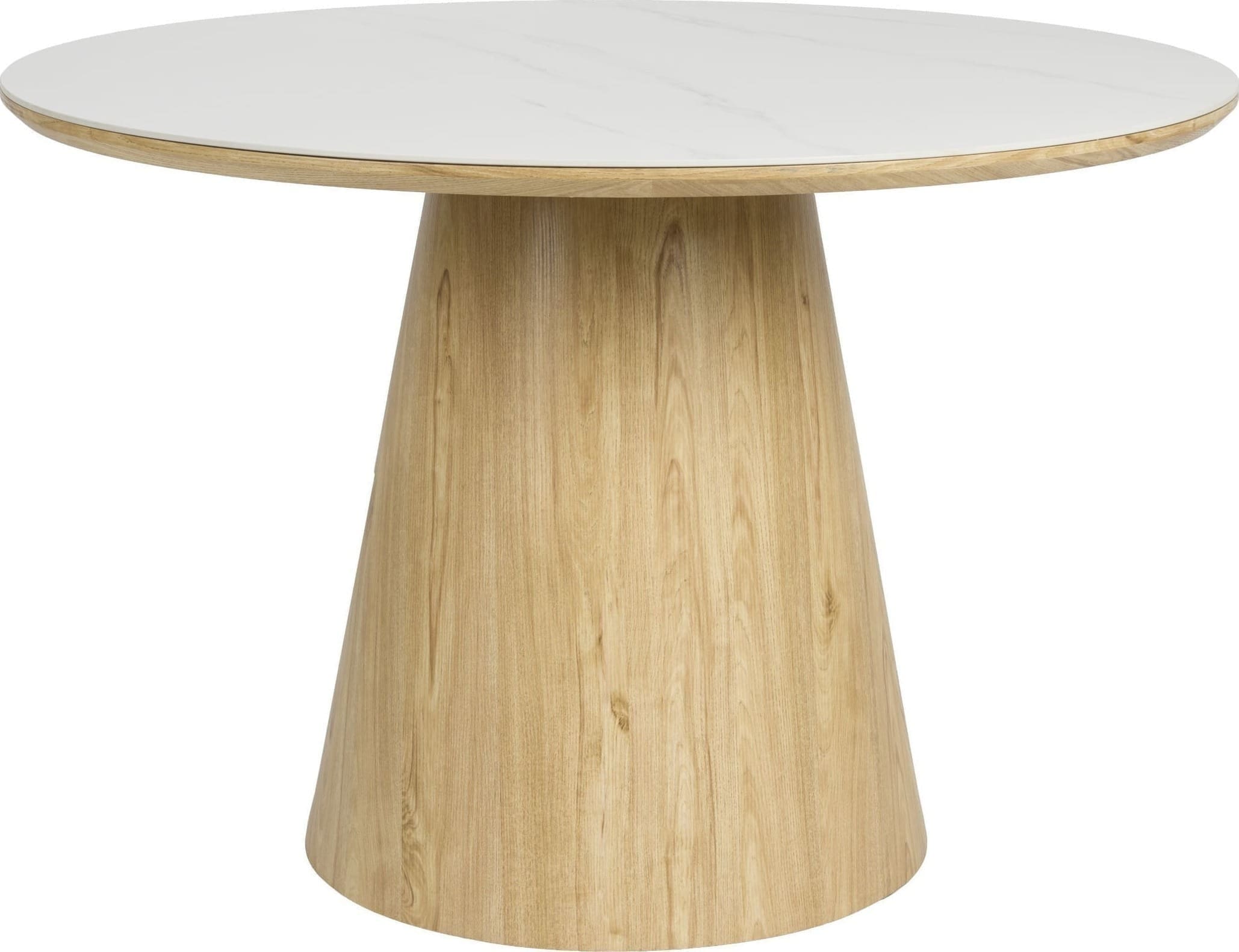 Eettafel Almira Round Oak White Label Living ZVR1000328