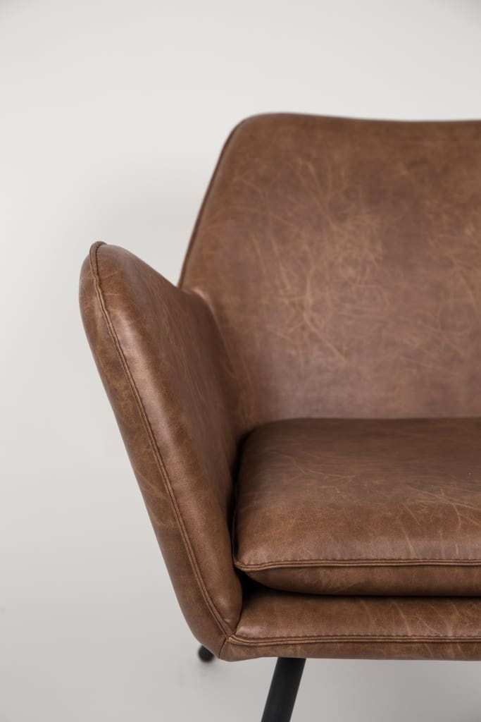 Fauteuil Bon Brown White Label Living ZVR3100040
