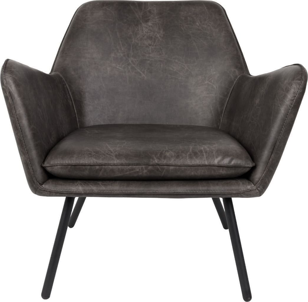 Fauteuil Bon Dark Grey White Label Living ZVR3100041