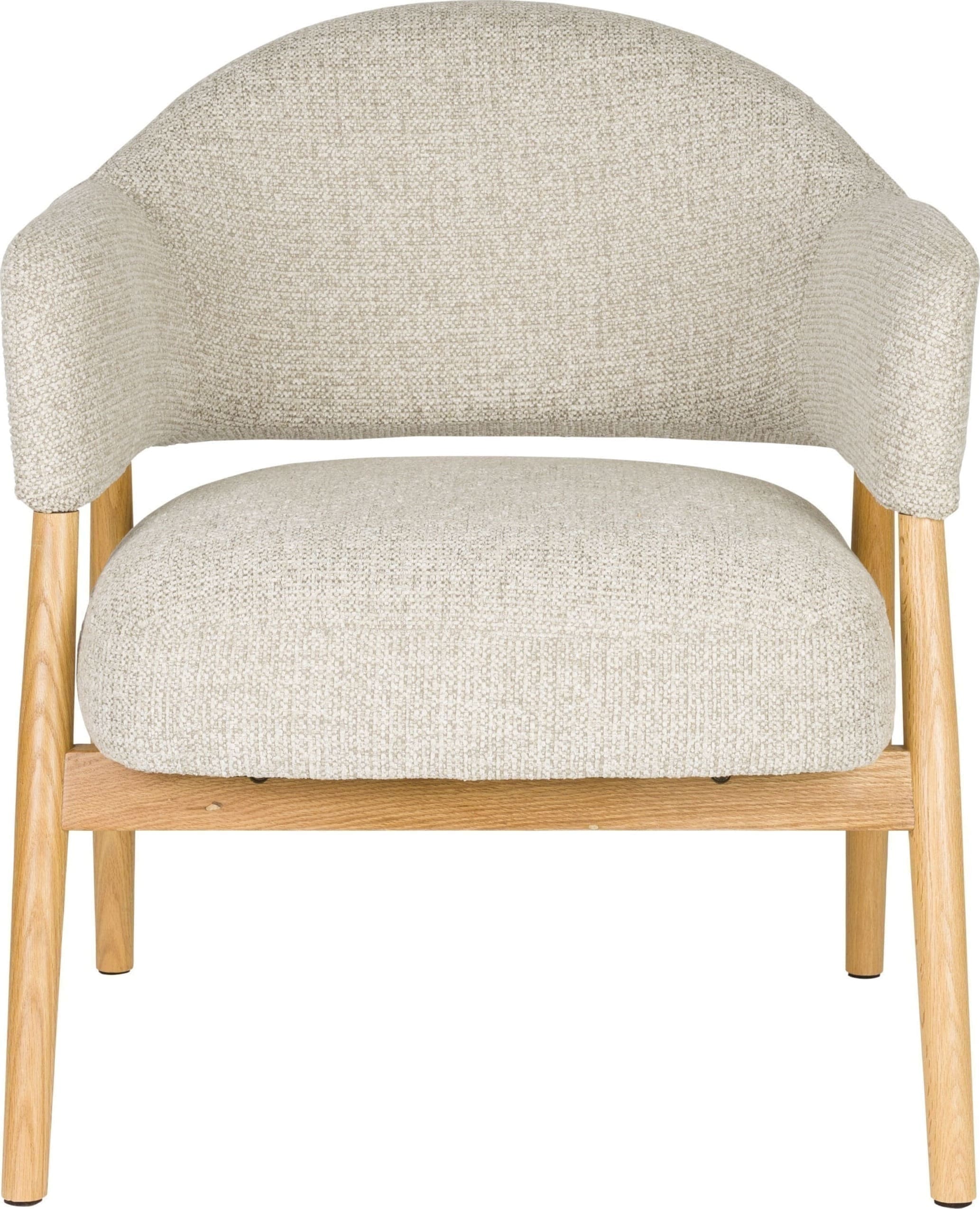 Fauteuil Indy Light Brown White Label Living ZVR1000584