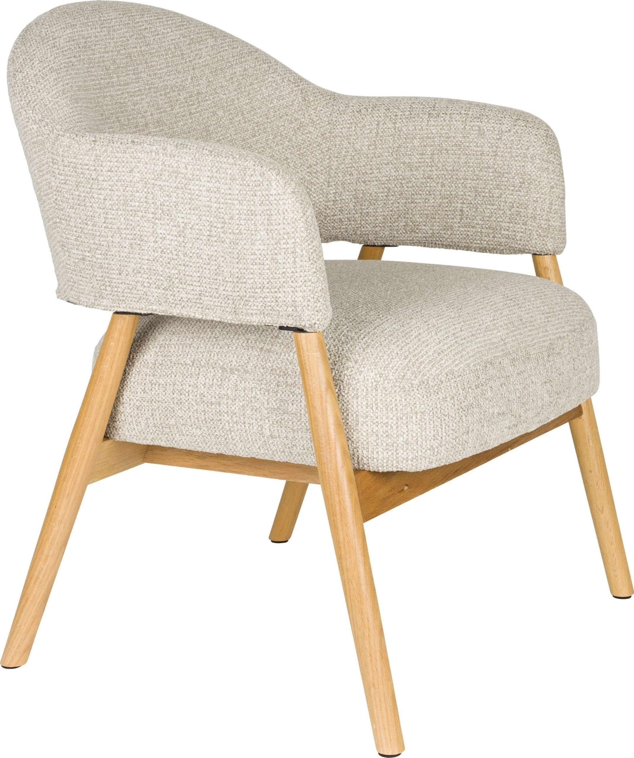 Fauteuil Indy Light Brown White Label Living ZVR1000584