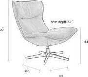 Fauteuil John - Cognac - Afbeelding 17