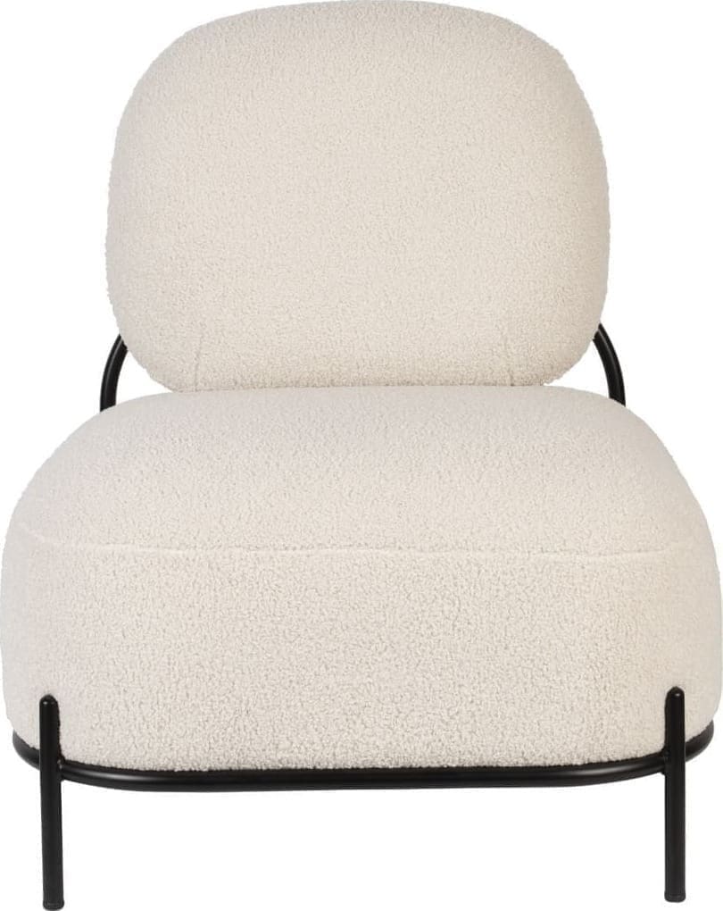 Fauteuil Polly Teddy Ivory White Label Living ZVR3100167