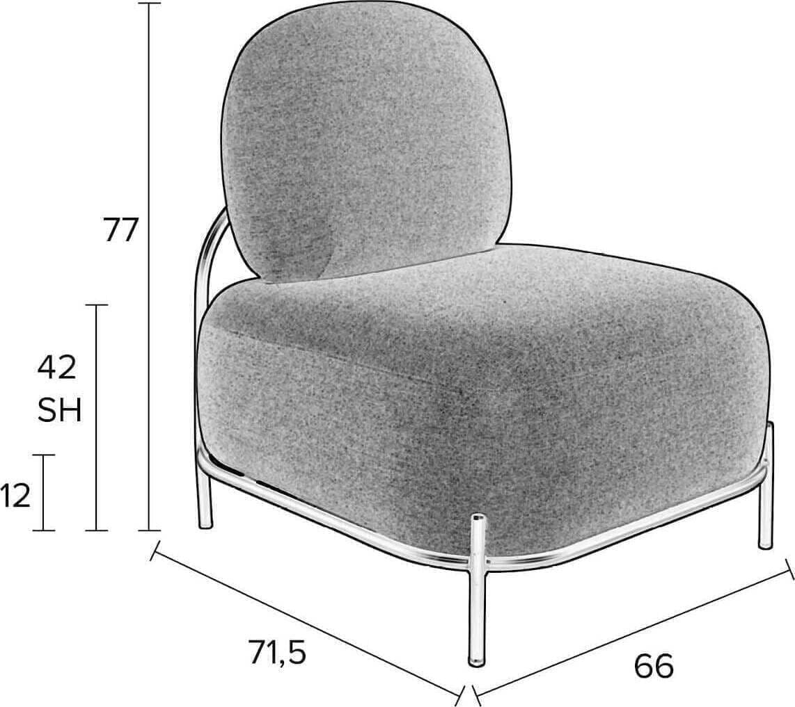 Fauteuil Polly - Teddy Ivory - Afbeelding 32