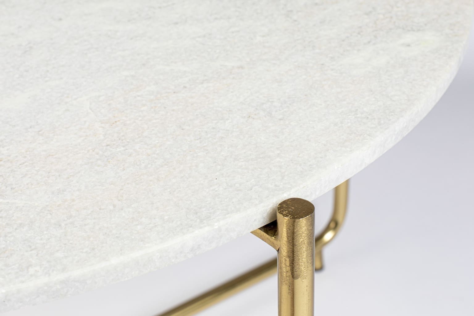 Salontafel Timpa Marble White White Label Living ZVR2300231