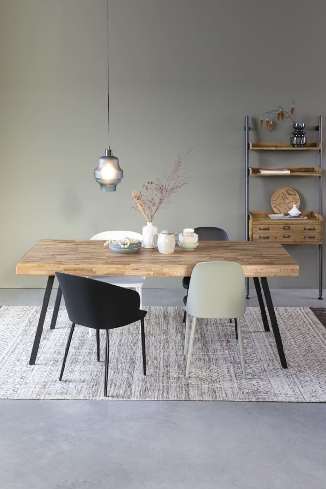 Tafel Suri 160x78 Natural White Label Living Eettafel ZVR2100010