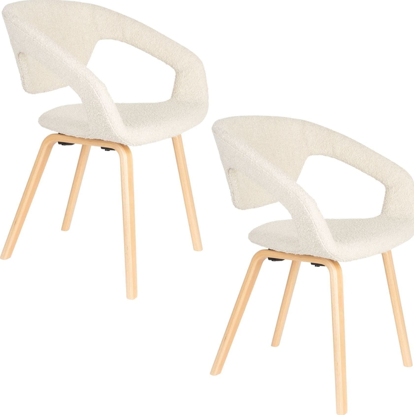 Armstoel Flexback Boucle Beige - Afbeelding 17